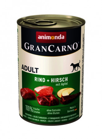 detail ANIMONDA GranCarno pre psov jeleň+jablká, 400g