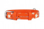 náhľad COLLAR Kožený obojok s hviezdami Glamour, 30-39cm/20mm, oranžová