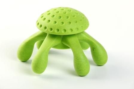 detail KIWI Walker hračka chobotnica, 18 cm x 7 cm, zelená