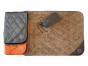 náhľad THERMOSWITCH Samos Cestovná deka M 65x100cm, oranžová/šedá