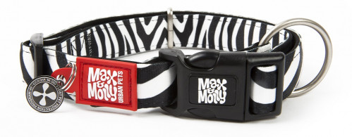 Max&Molly Obojok ID Zebra, L