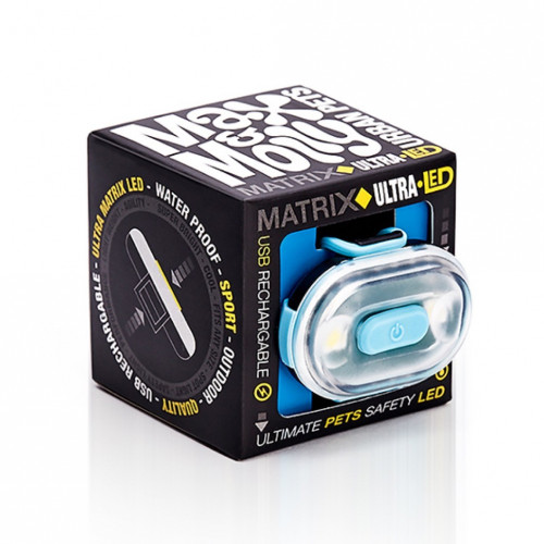 Matrix Ultra LED Safety light - Sky Blue/Cube