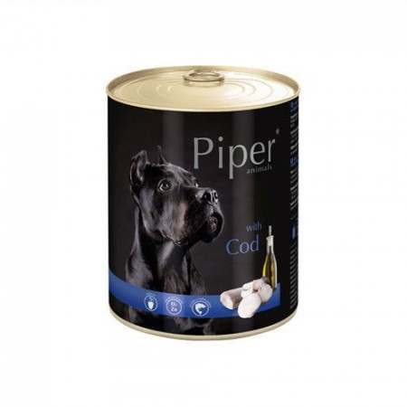 detail PIPER konzerva pre psov treska, 800g